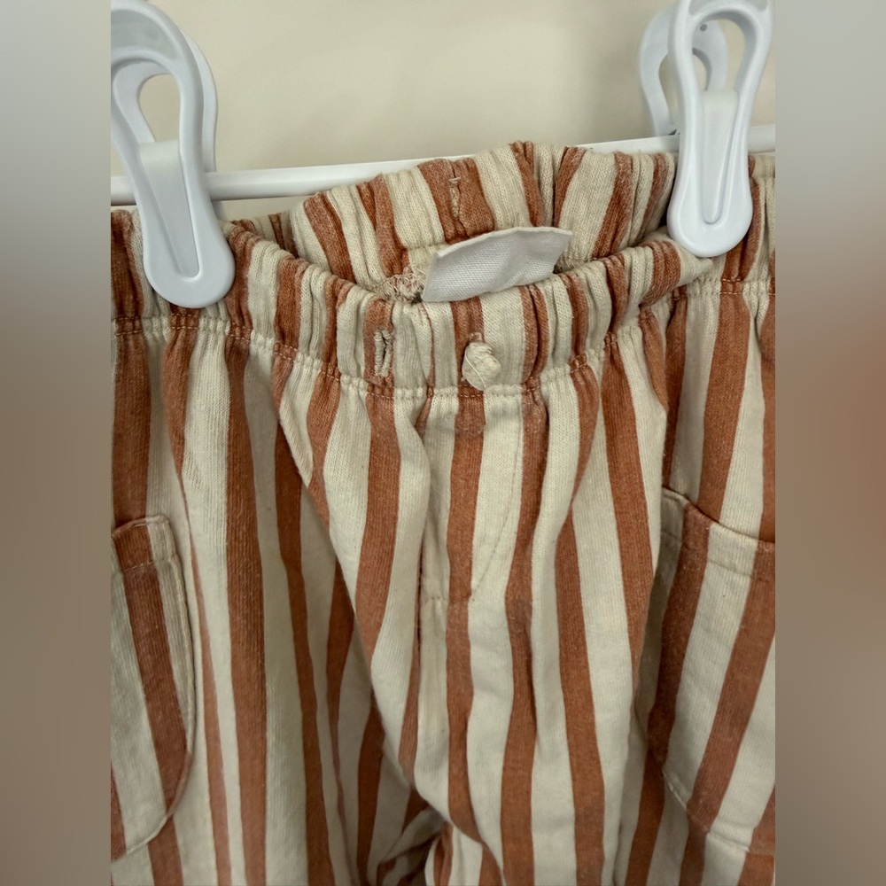 Zara HTF Striped Brown/Cream Pants (#1) 3-4 Years *VERY PLAY* - Picture 14 of 14
